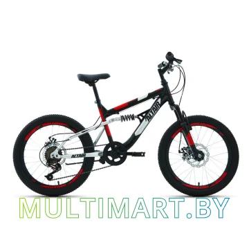 Детский велосипед Altair MTB FS 20 Disc 13 (черный/красный, 2020)